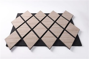 Ffurflen PVC Panel Wal Acwstig CNC